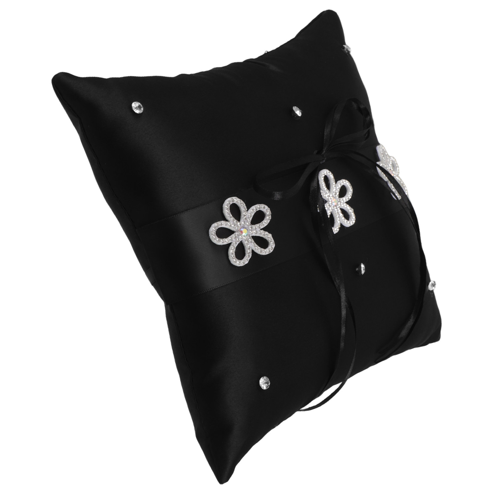 Black Lace Wedding Ring Pillow - Ring Bearer Pillow ulasan dan harga