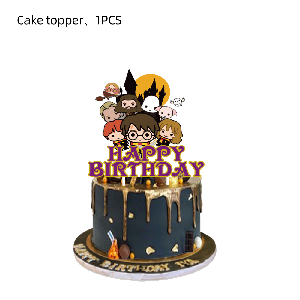 Harry Potter Cake Topper Party - Good Supply Wedding Cake ulasan dan harga