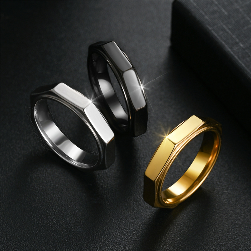 5MM Fashion Hexagon Titanium S - Wedding Zone ulasan dan harga
